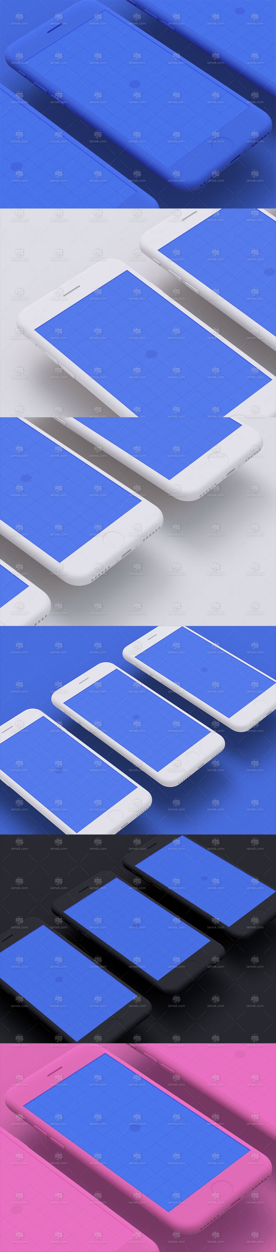 【免费】完美的透视角度的 iPhone 8展示模型Mockups下载[PSD]_img_3