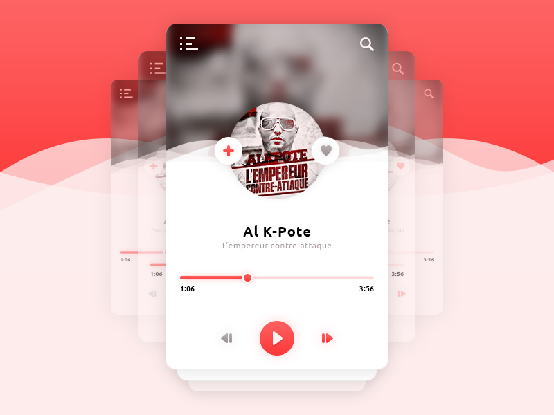 音乐APP UI 设计 Music Player UI Design_img_3