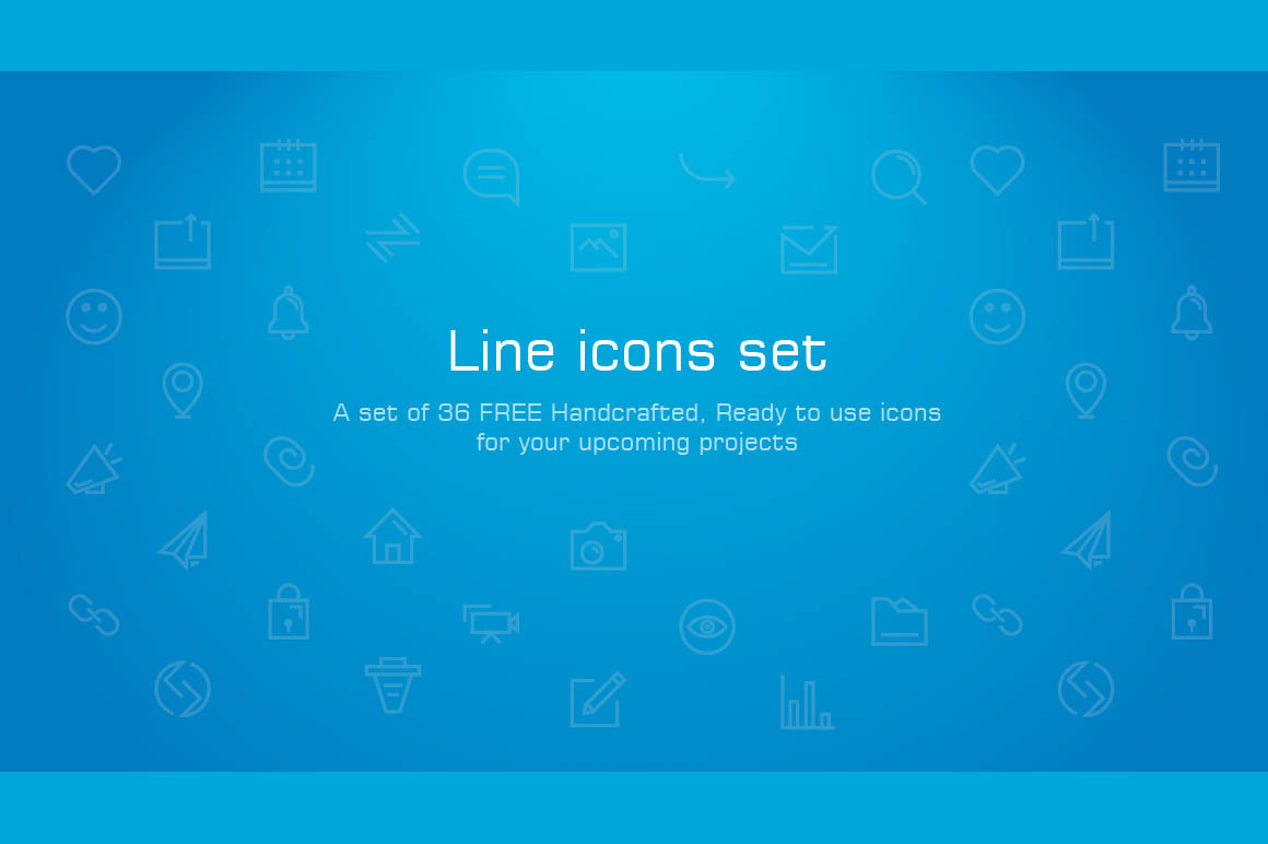 36个社交媒体线性图标 Free Social Media Linear Icons_img_3