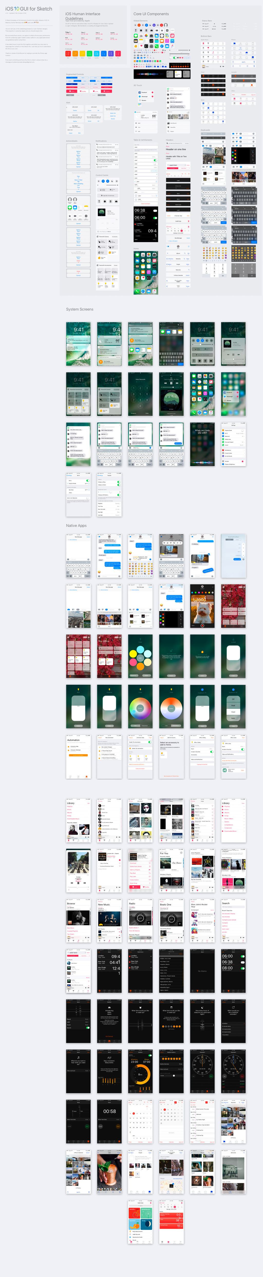 超专业的 iOS10 GUI Sketch版下载_img_5