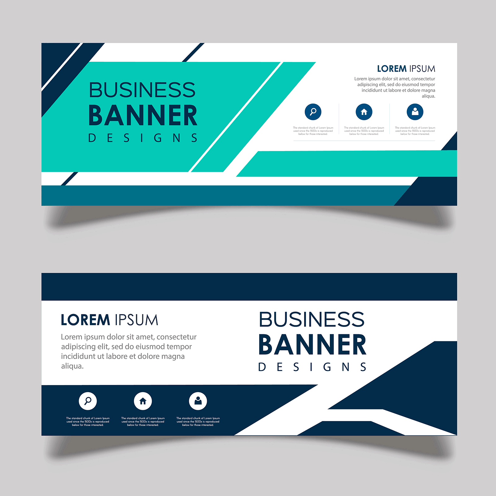 矢量抽象风格Banner模板 Abstract Vector Banner Designs_img_3