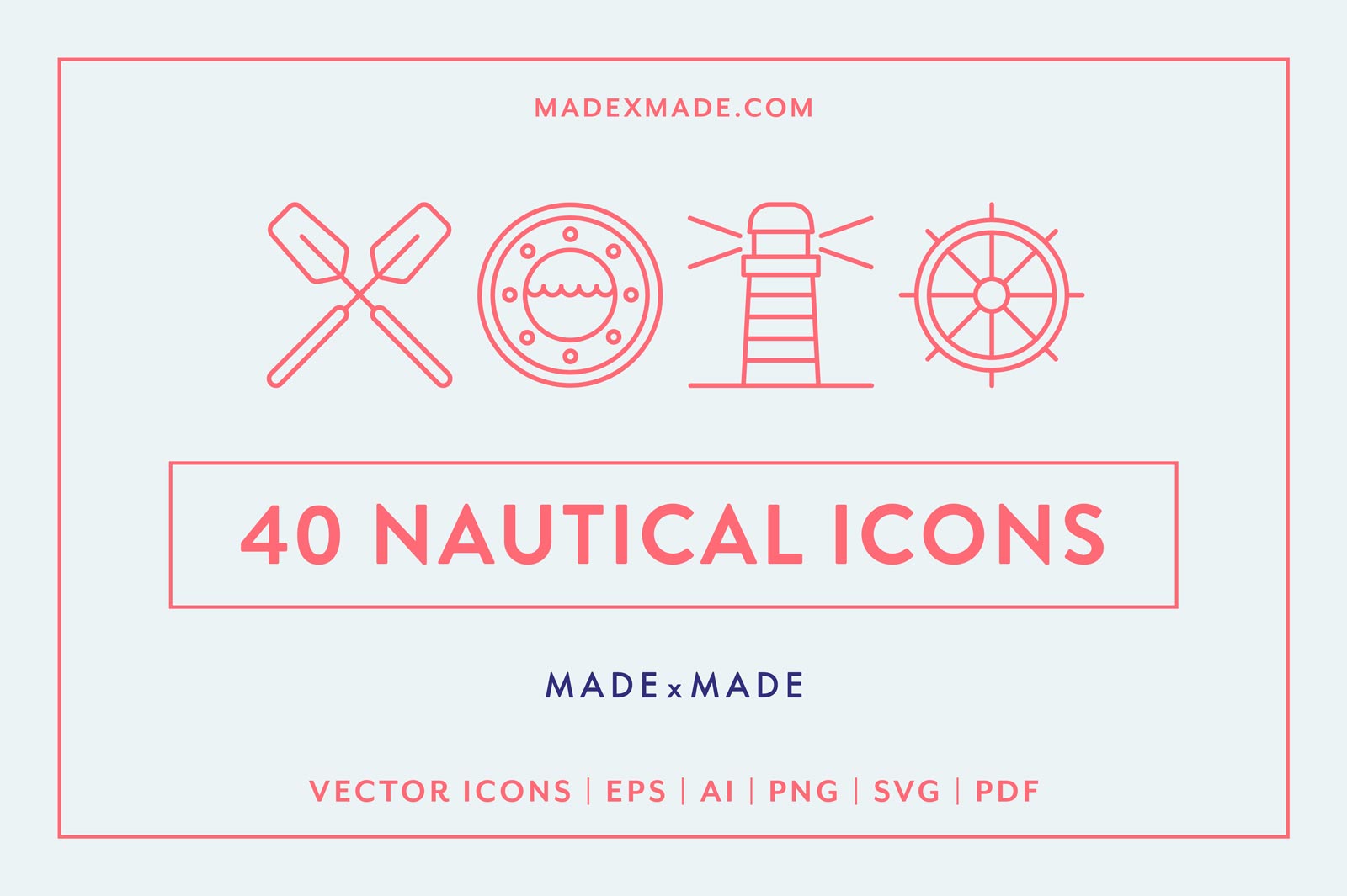 40个航海主题图标 40 Free Nautical Icons_img_3