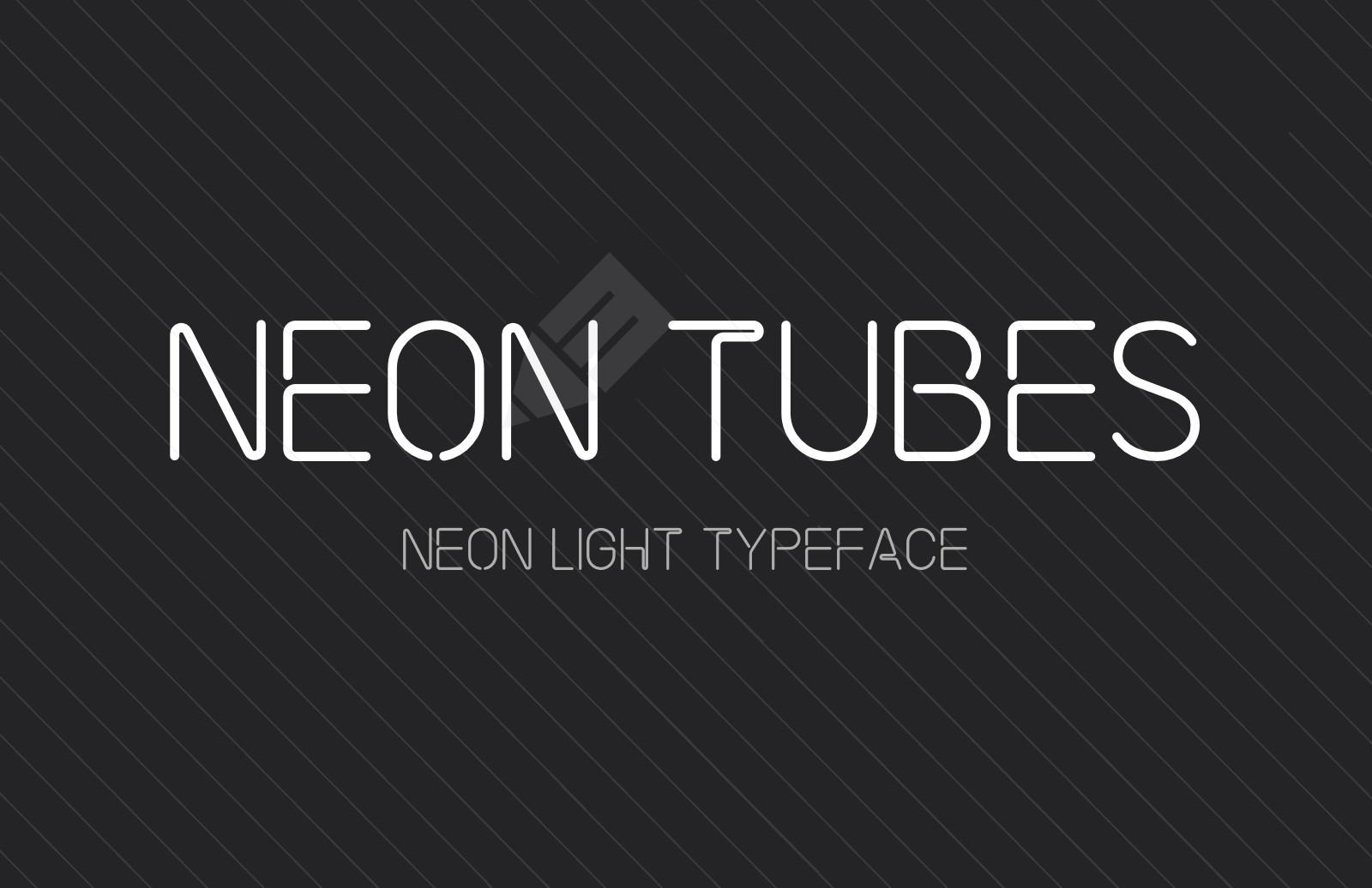 霓虹灯风格英文字体 Neon Tubes Font_img_3