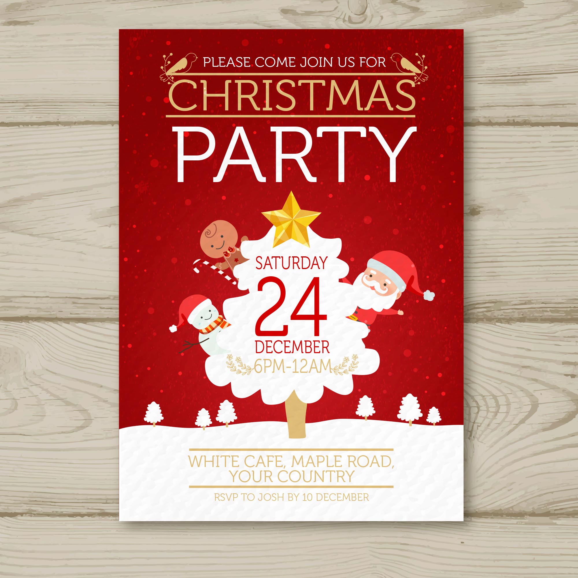 矢量圣诞Party海报合集 Christmas party posters_img_3