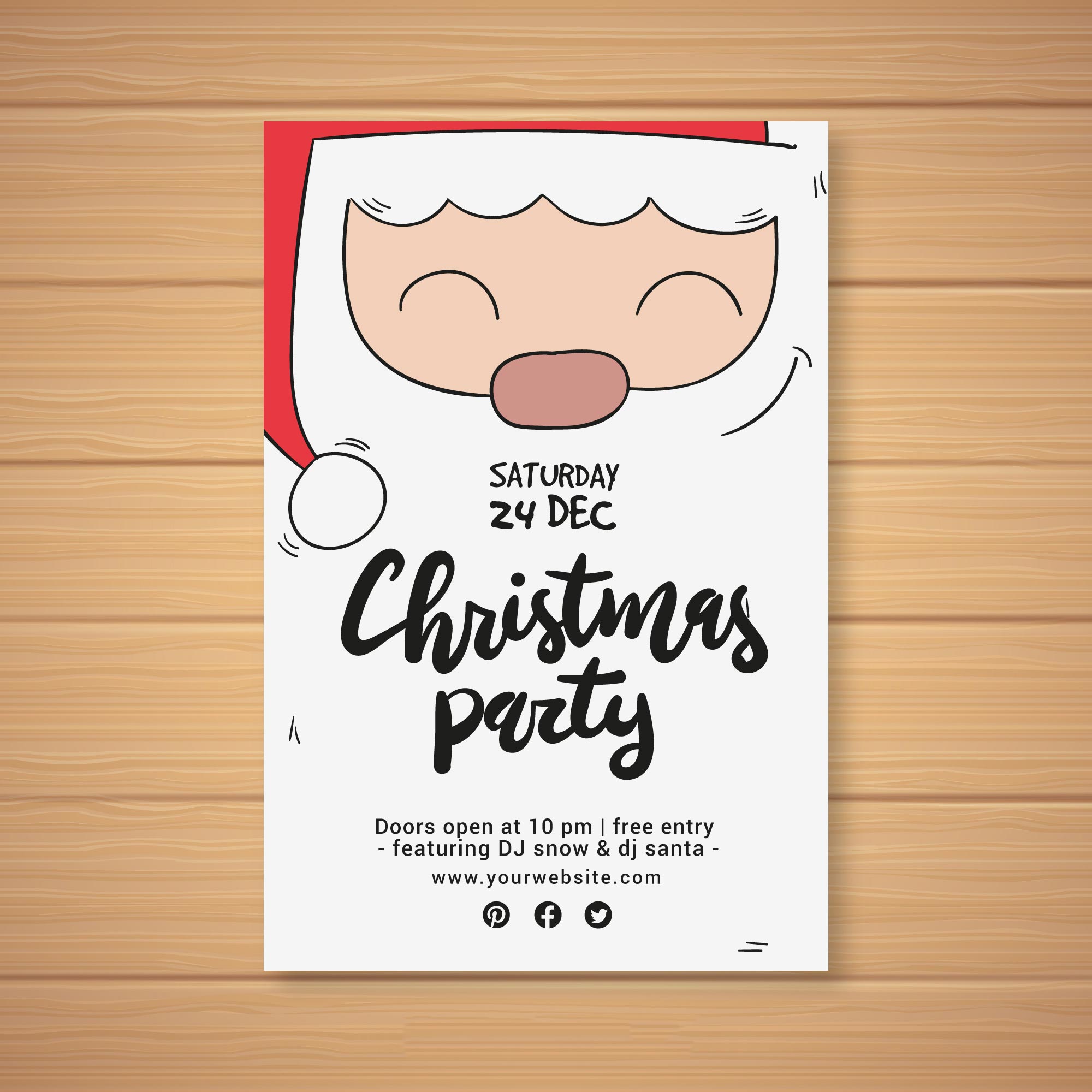 矢量圣诞Party海报合集 Christmas party posters_img_3