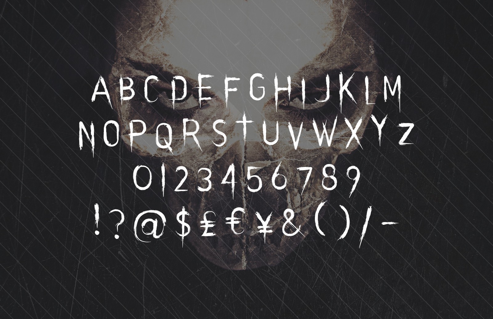 恐怖风格涂鸦免费英文字体 Evilution – Horror Typeface_img_3