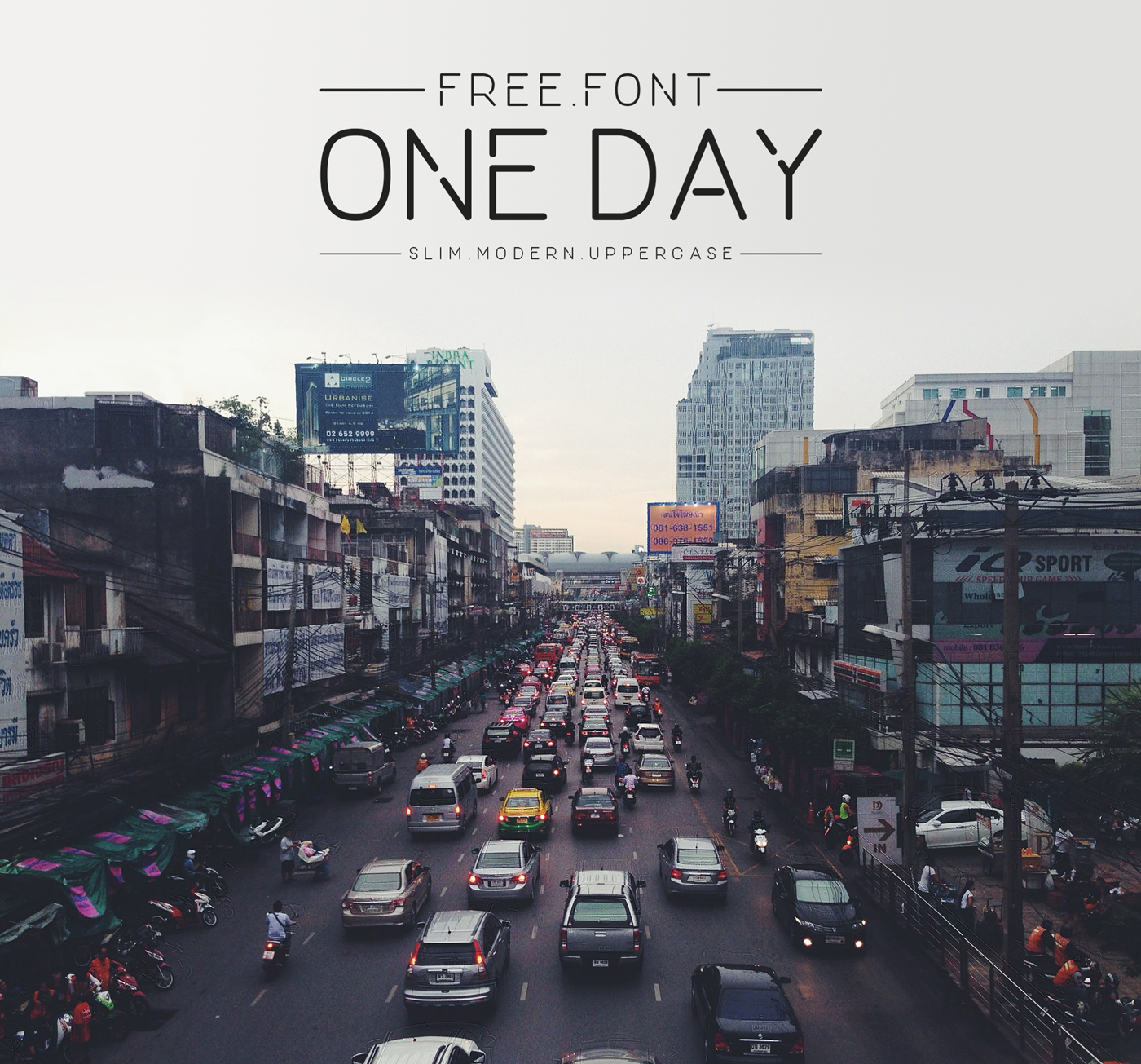 一款极具个性的免费字体：One Day [ttf,otf]_img_3