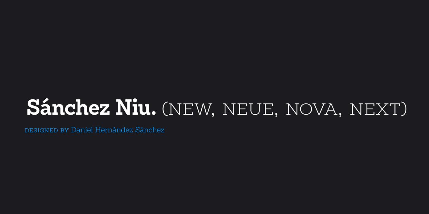 免费现代设计字体 Sánchez Niu Font – Free Normal & Light Styles_img_3