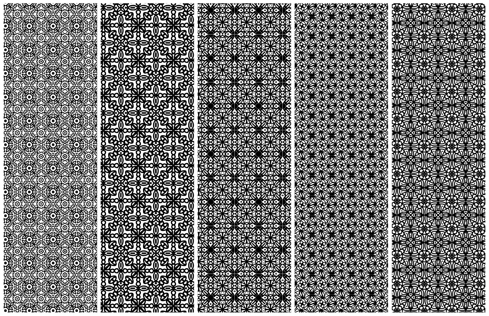 高质量印花纹理矢量图形素材 Elaborate Seamless Vector Patterns_img_2