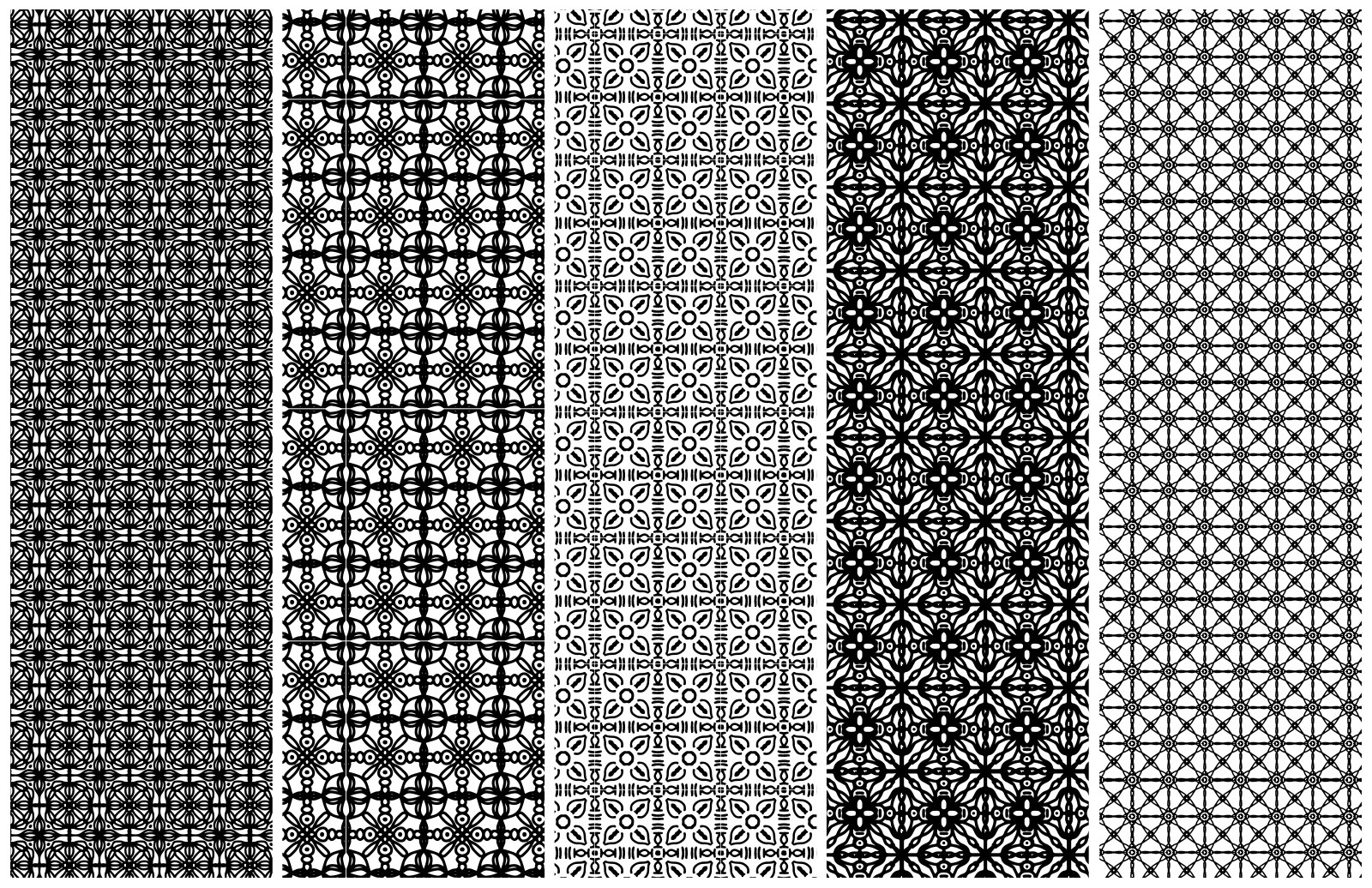 高质量印花纹理矢量图形素材 Elaborate Seamless Vector Patterns_img_2