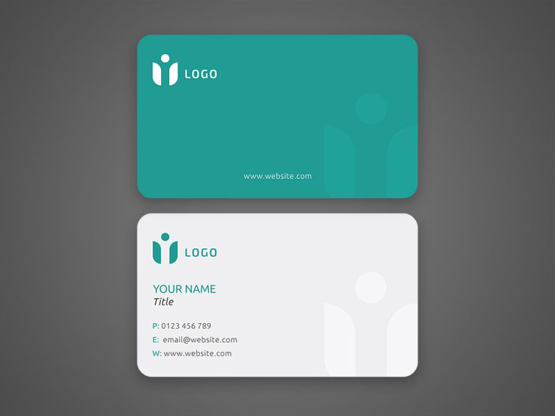 小清新的商务卡片样机 Business Card Mockup Example_img_3