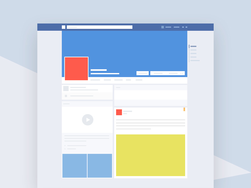 Facebook专页演示模版Mockup Facebook Template Mockup_img_3