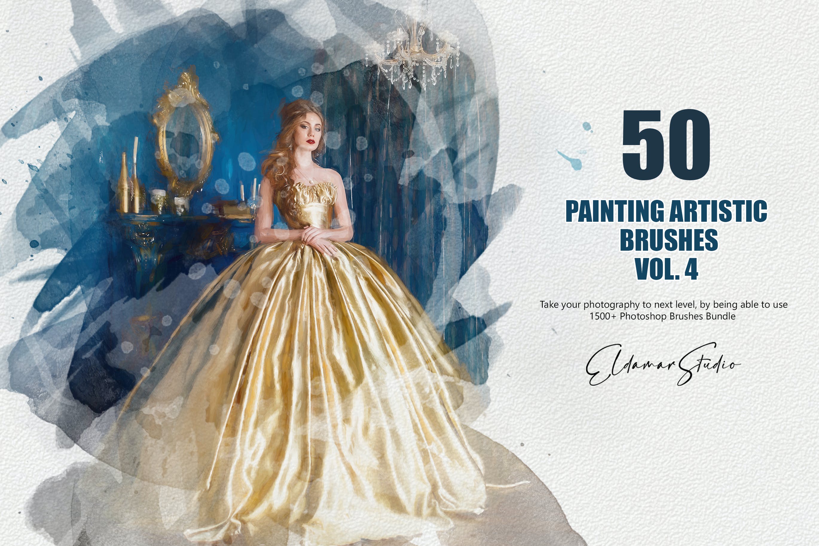 50个水彩艺术绘画笔刷素材v4 50 Painting Artistic Brushes – Vol. 4_img_1