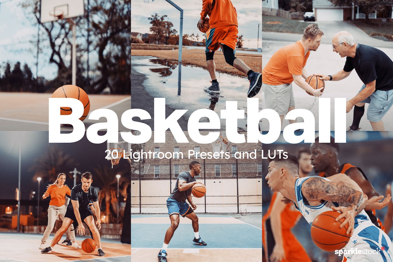 20款户外运动篮球运动比赛LR预设和LUT预设 20 Basketball Lightorom Presets and LUTs_img_1