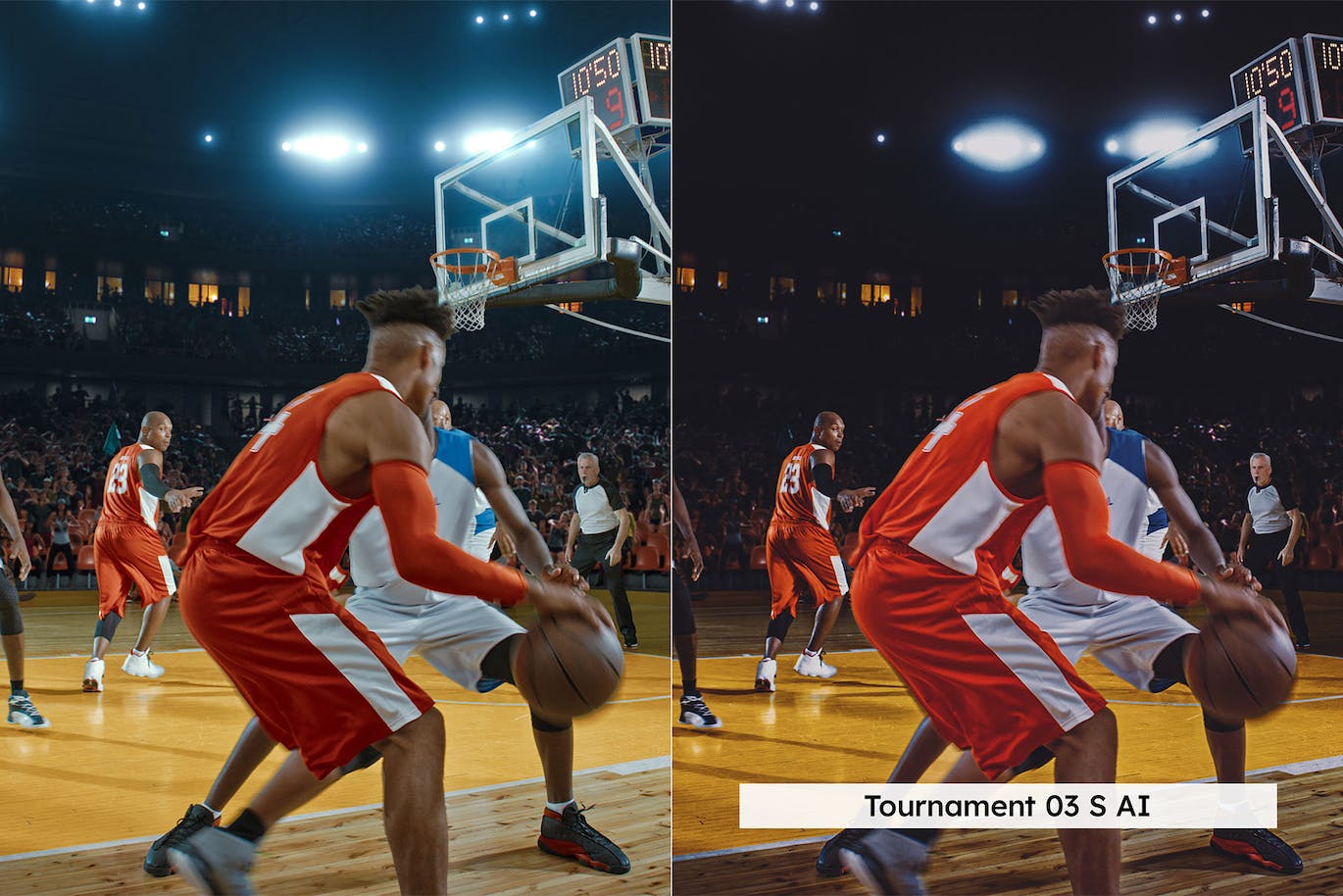 20款户外运动篮球运动比赛LR预设和LUT预设 20 Basketball Lightorom Presets and LUTs_img_1