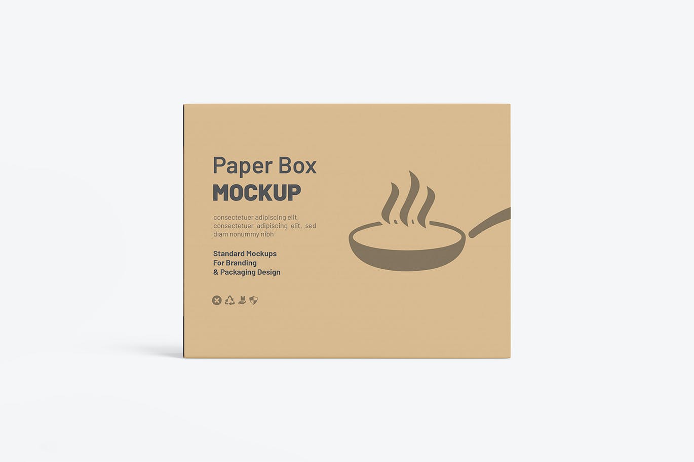 精致煎锅盒包装设计样机 Fry Pan Box Packaging Mockup_XhlwGh