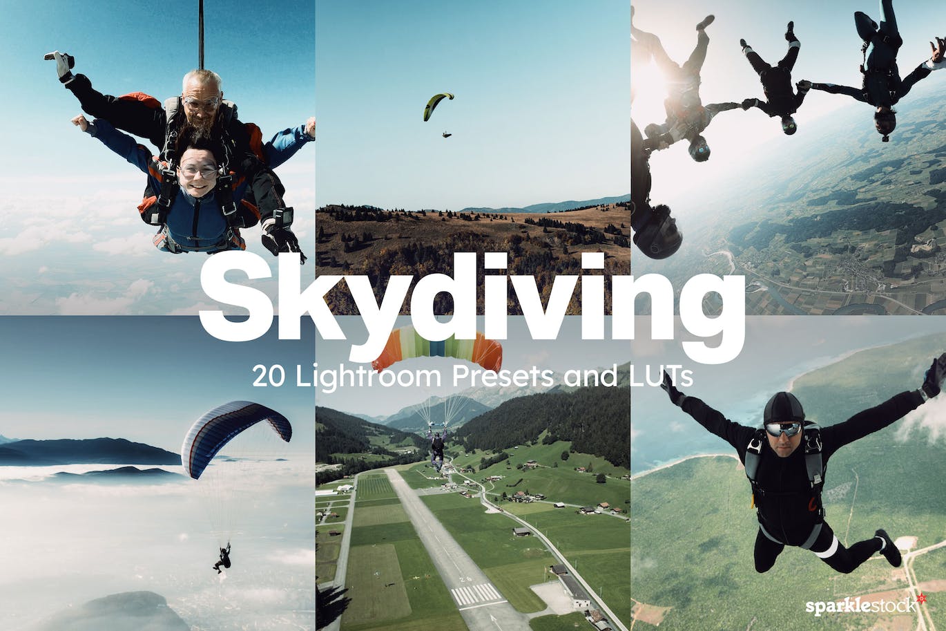 20款空中极限运动跳伞航拍视频摄影  Lightroom预设 LUTS   20 SKydiving Lightroom Presets and LUTs_pcUV00