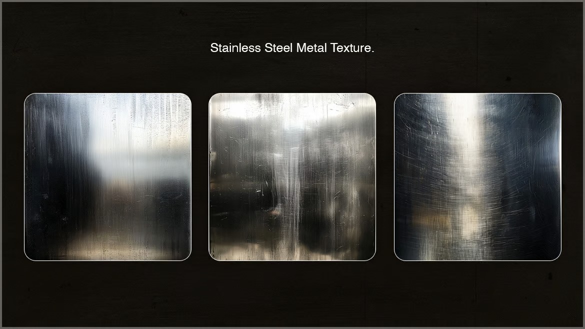 10种高分辨率不锈钢金属纹理做旧金属纹理免扣图素材 10 Stainless Steel Metal Texture_V07BOS