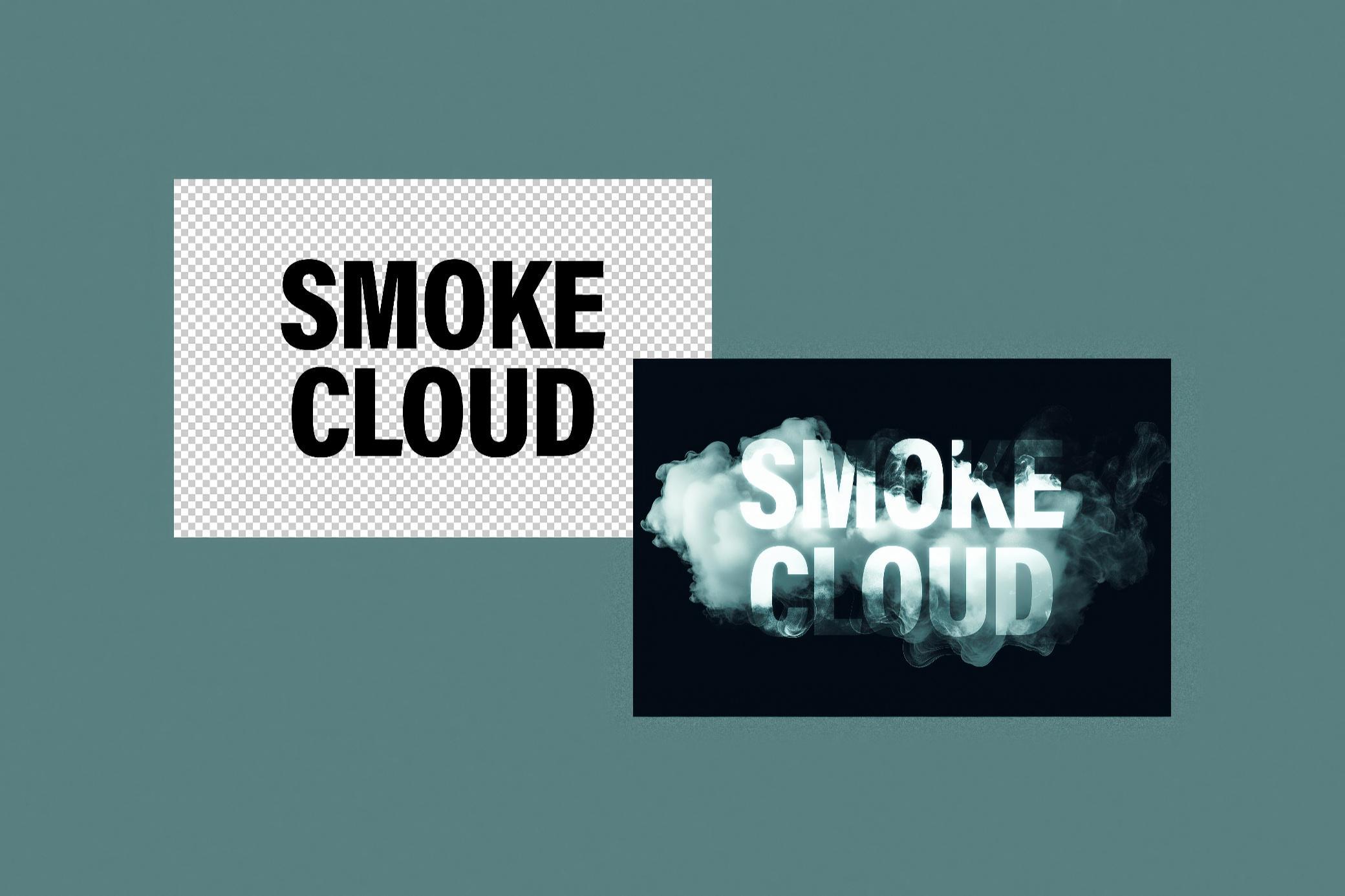 复古神秘烟雾海报专辑封面文字效果 Smoke Text Effect_img_1