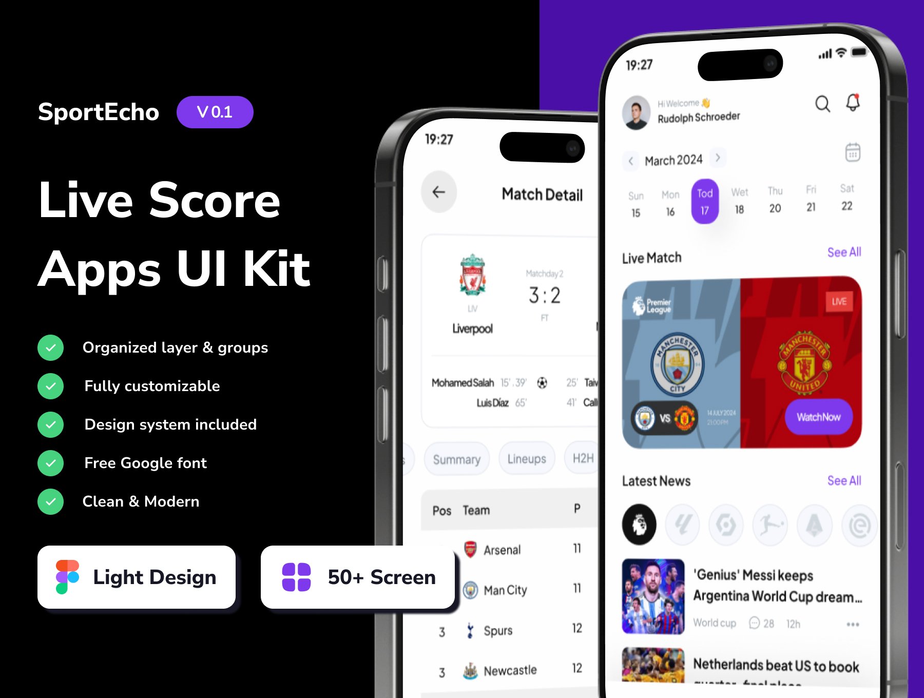 SportEcho - Football Mobile App UI Kit_img_1