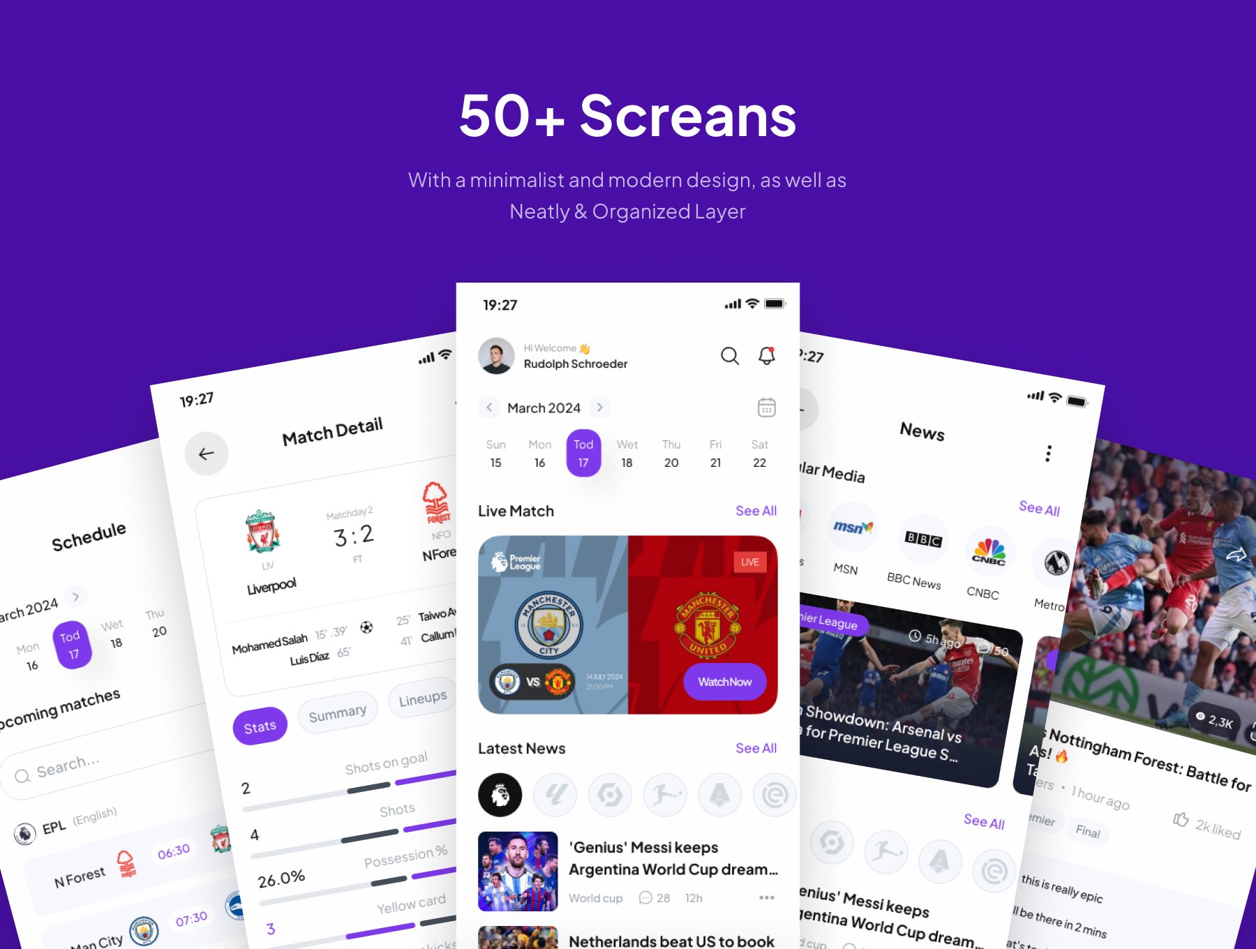 SportEcho - Football Mobile App UI Kit_img_1