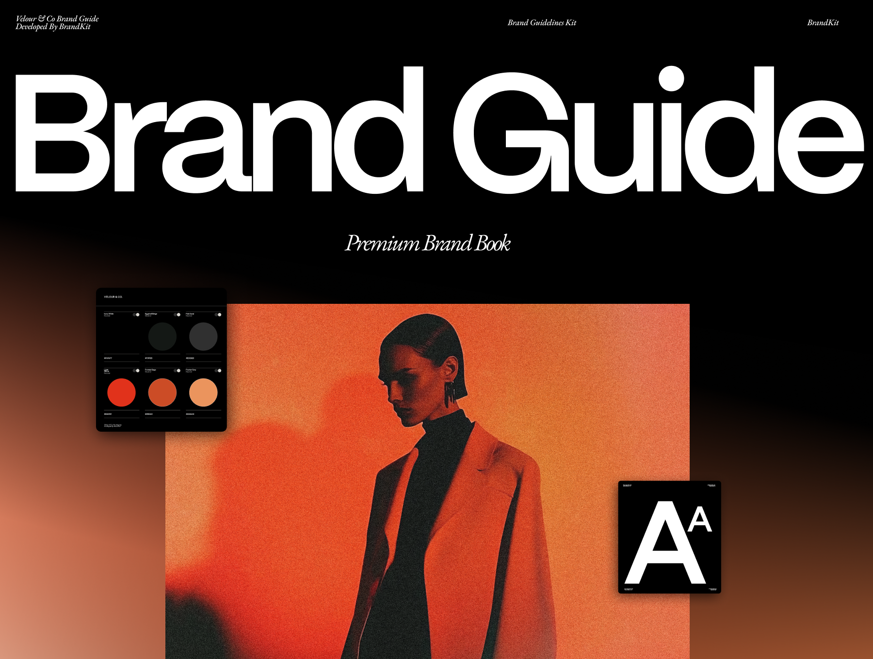 高级品牌营销指南VI徽标排版品牌规范FIG模板 Premium Brand Guidelines System_7DhPcC