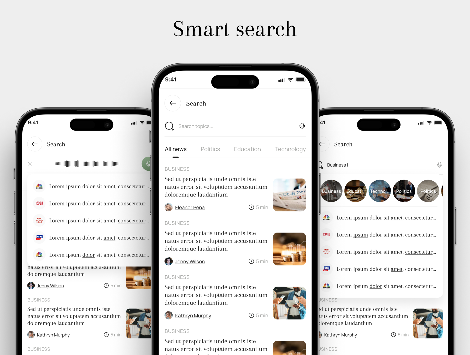 60+屏 AI驱动实时新闻社会新闻博客新闻移动应用UI套件  Gonews UI Kit: The Future of AI-Powered News Apps_img_1