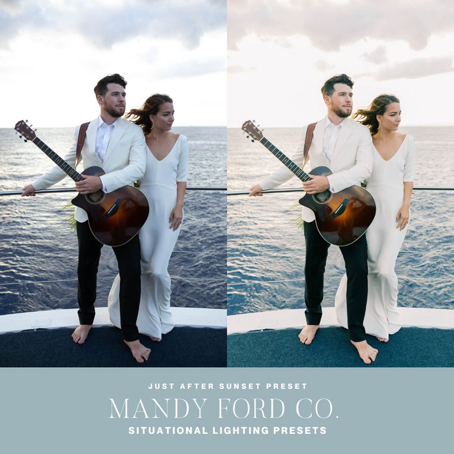 35款艺术柔和温暖永恒明亮婚礼旅拍人像摄影LR调色预设 Mandy Ford - Situational Lighting Presets v2_img_1