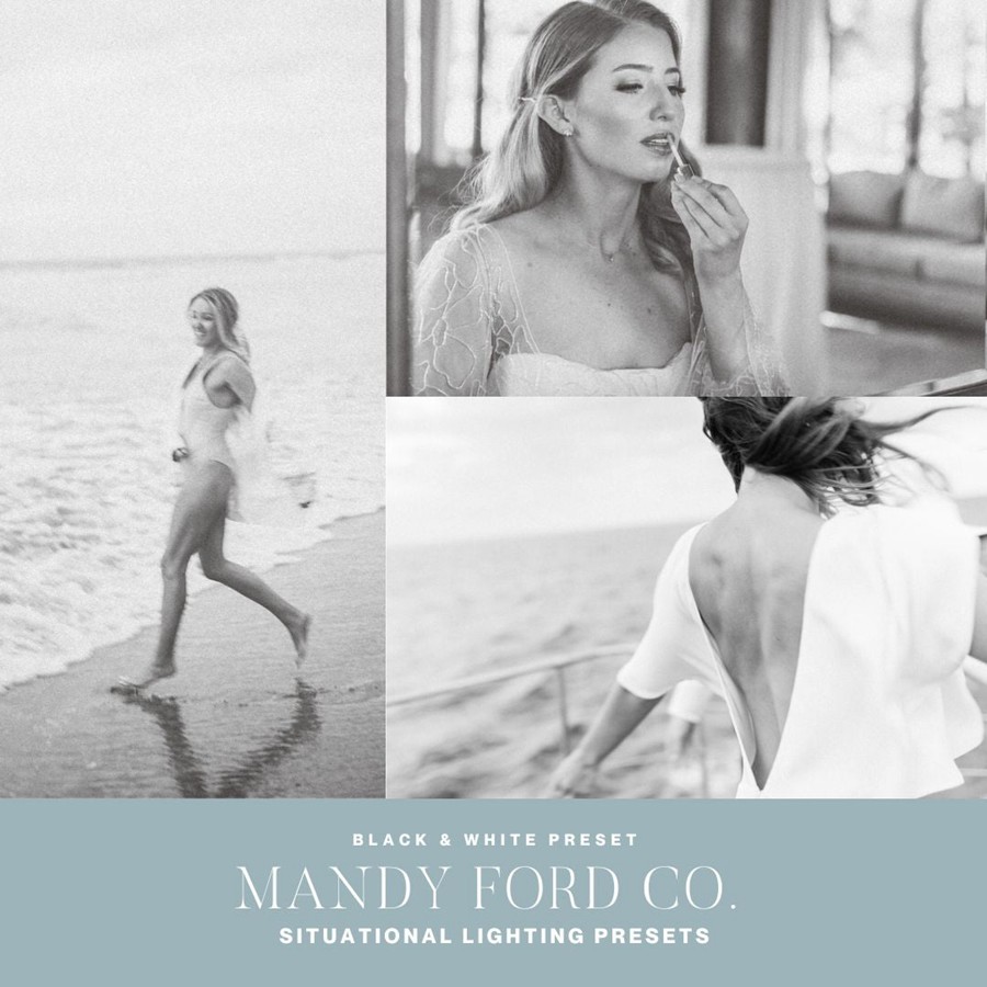 35款艺术柔和温暖永恒明亮婚礼旅拍人像摄影LR调色预设 Mandy Ford - Situational Lighting Presets v2_img_1