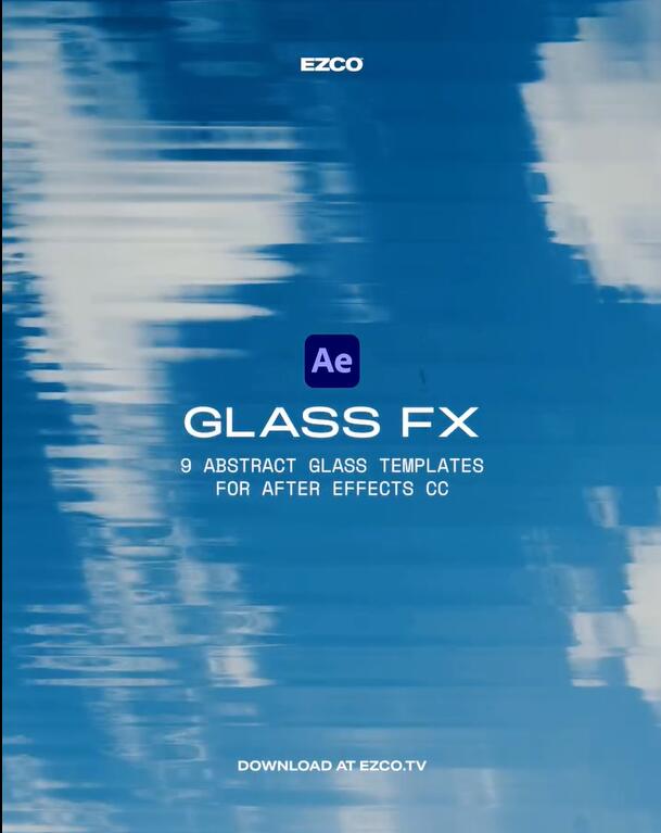 HAPPY EDITING – GLASS FX 复古梦幻美学棱镜玻璃压花折射扭曲纹理模糊堆叠效果AE模板_img_1