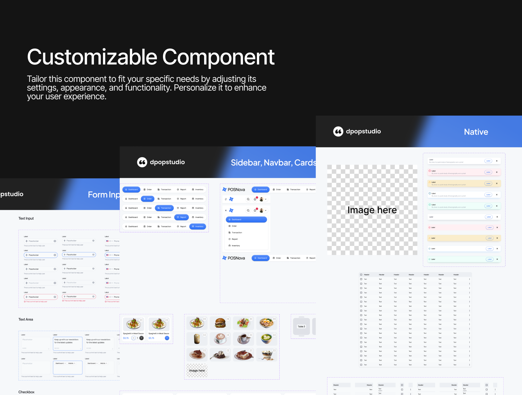 180+屏简洁销售仪表盘销售数据管理平台响应式UI套件 POSNova - Point Of Sales Dashboard UI KIT_B0KFki