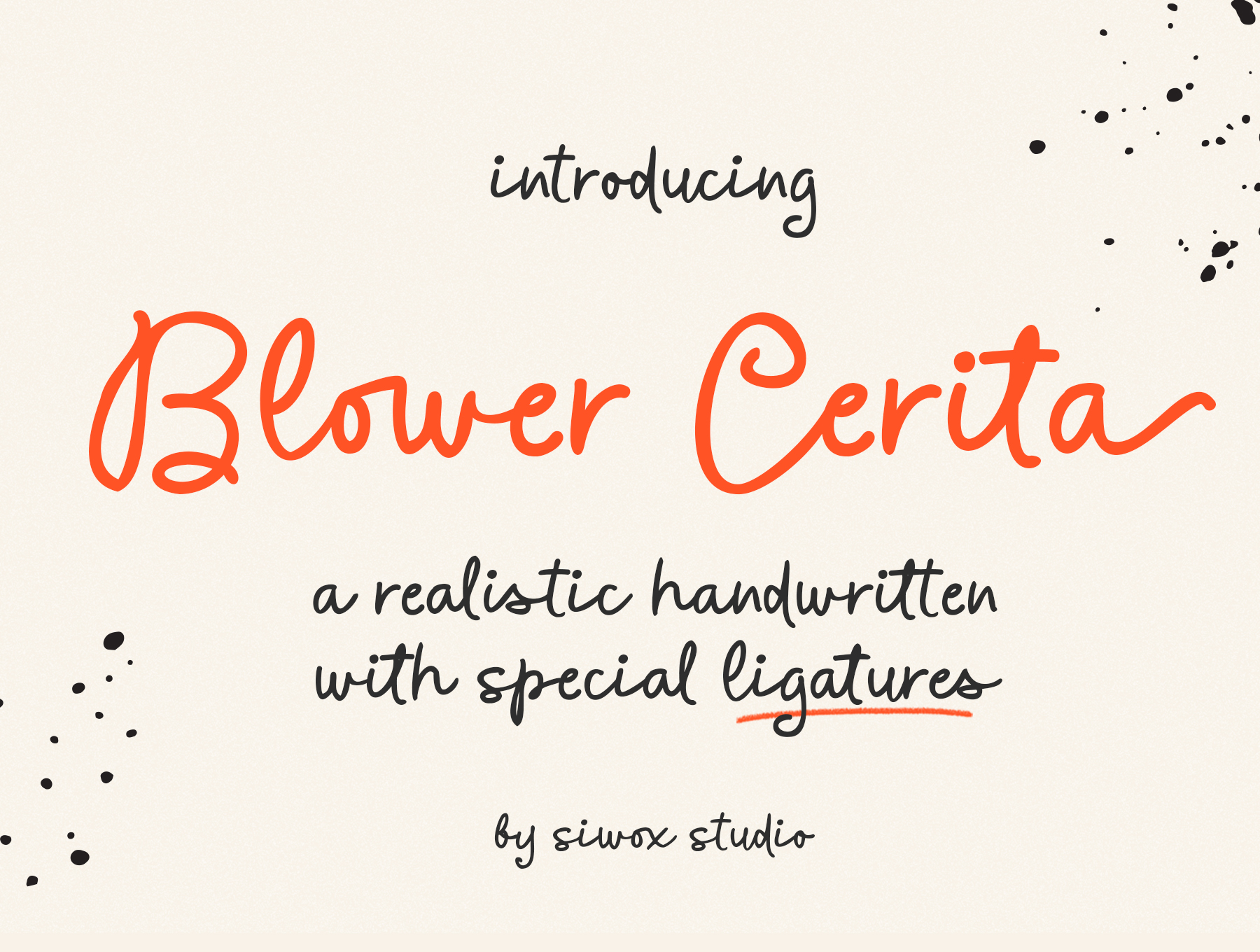 超逼真英文手写字体 Blower Cerita - a handwritten font_y6wwbf