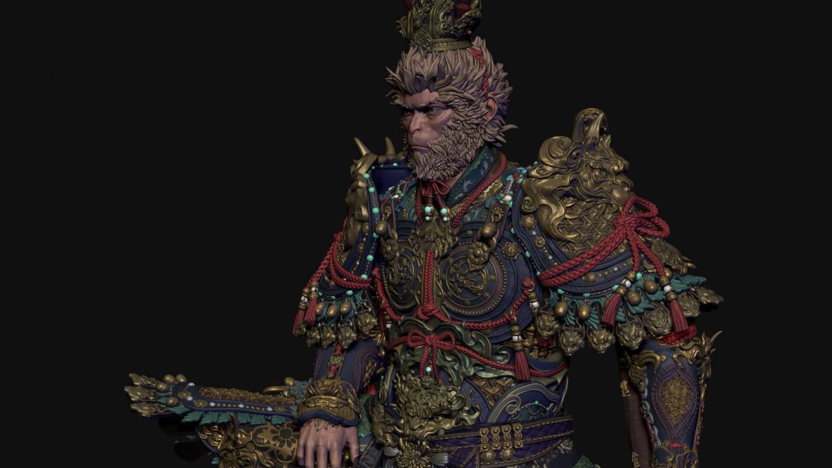 黑神话悟空3D打印模型MTL格式素材 Bulkamancer – Destined One – Black Myth Wukong – 3D Print Model_img_1