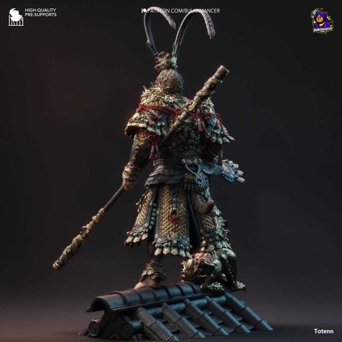 黑神话悟空3D打印模型MTL格式素材 Bulkamancer – Destined One – Black Myth Wukong – 3D Print Model_img_1