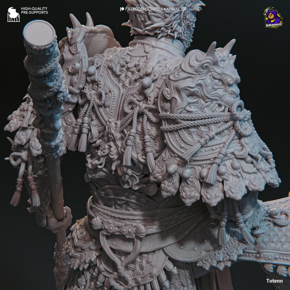 黑神话悟空3D打印模型MTL格式素材 Bulkamancer – Destined One – Black Myth Wukong – 3D Print Model_img_1