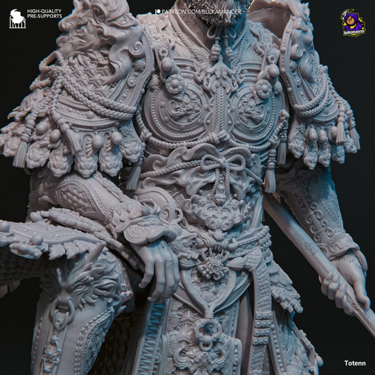 黑神话悟空3D打印模型MTL格式素材 Bulkamancer – Destined One – Black Myth Wukong – 3D Print Model_img_1