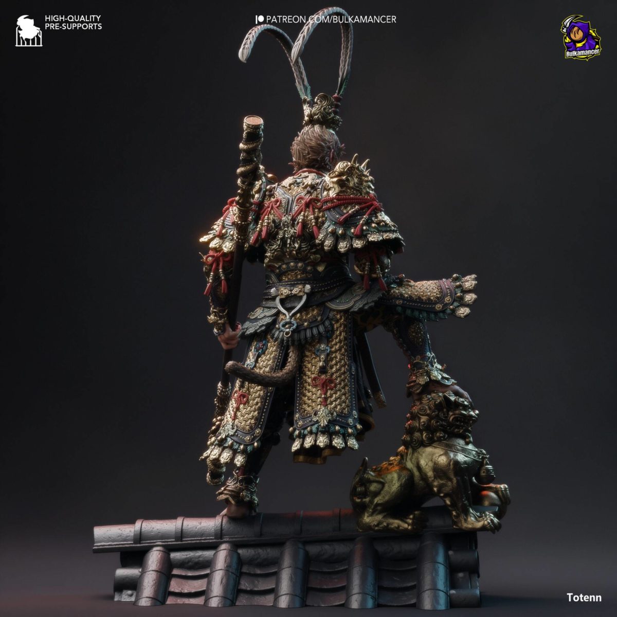 黑神话悟空3D打印模型MTL格式素材 Bulkamancer – Destined One – Black Myth Wukong – 3D Print Model_img_1