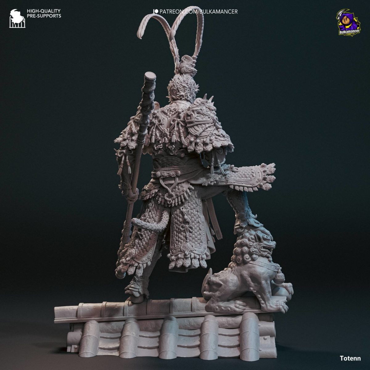 黑神话悟空3D打印模型MTL格式素材 Bulkamancer – Destined One – Black Myth Wukong – 3D Print Model_img_1