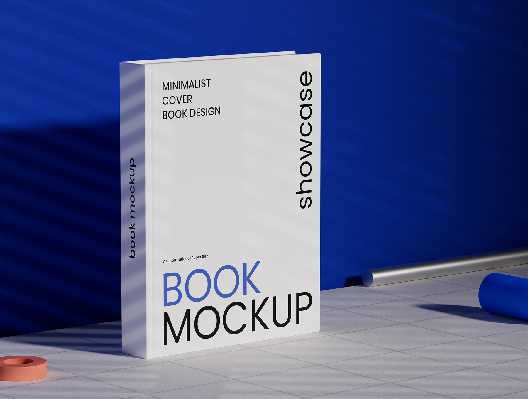 高级硬壳书封面模型Hardcover Book Mockup_Dfusax