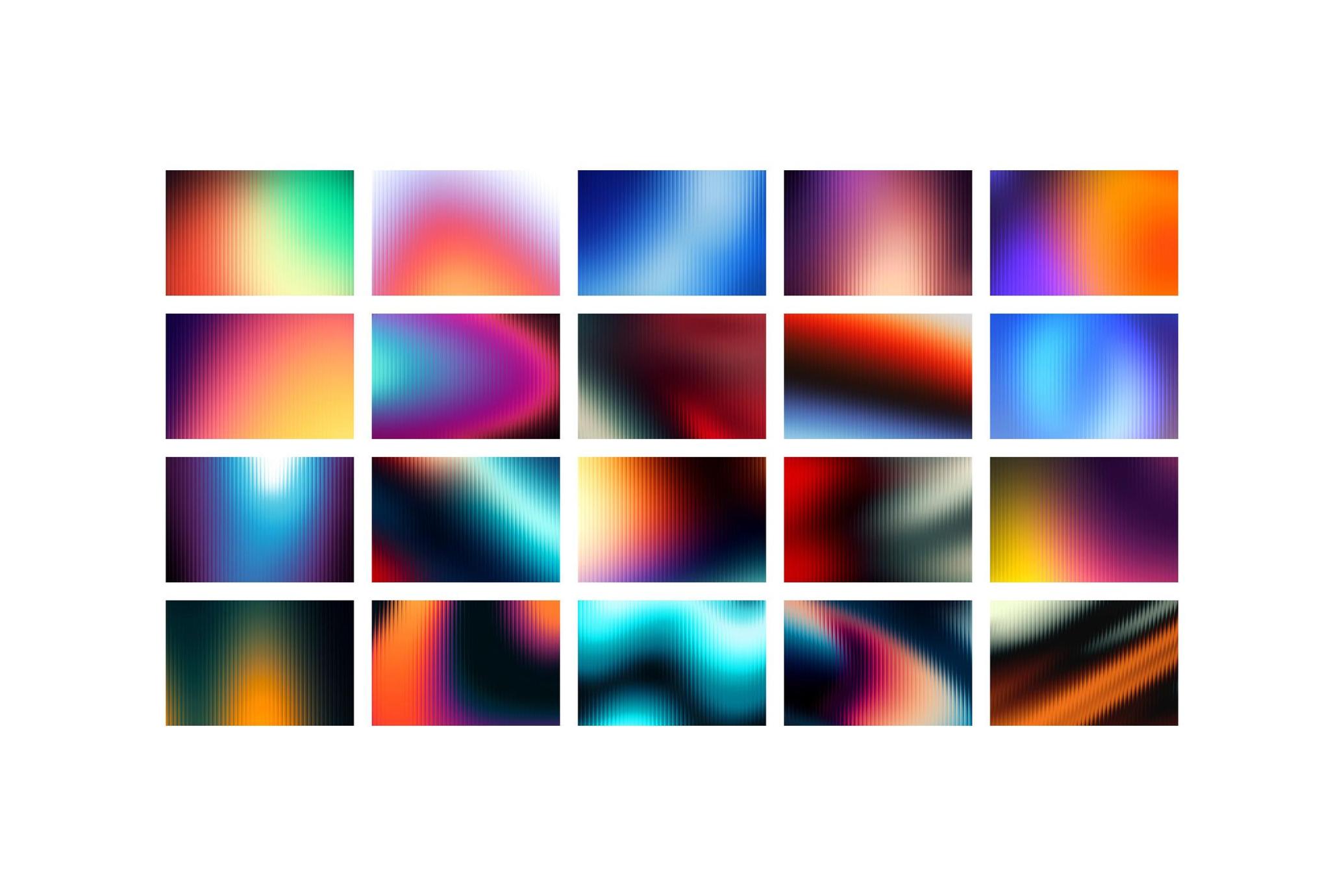 40个抽象艺术分体玻璃渐变 Fractal Glass Gradients_x83HWp