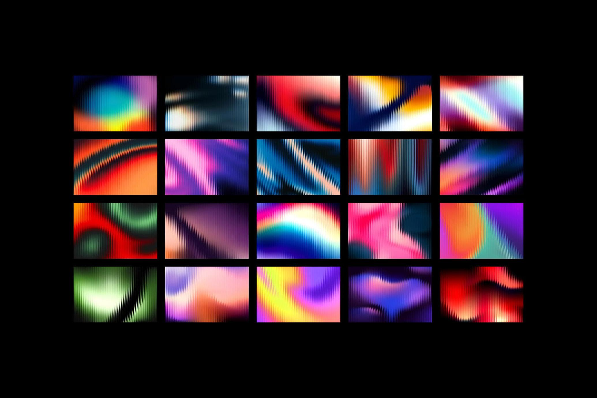 40个抽象艺术分体玻璃渐变 Fractal Glass Gradients_rJUsEG