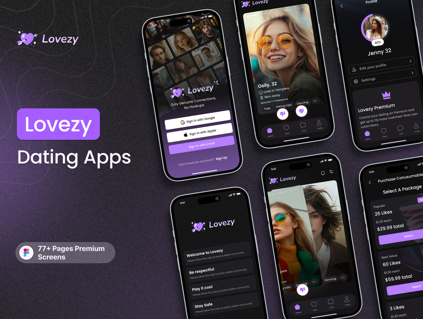 Dating App UI Kit Design_img_1