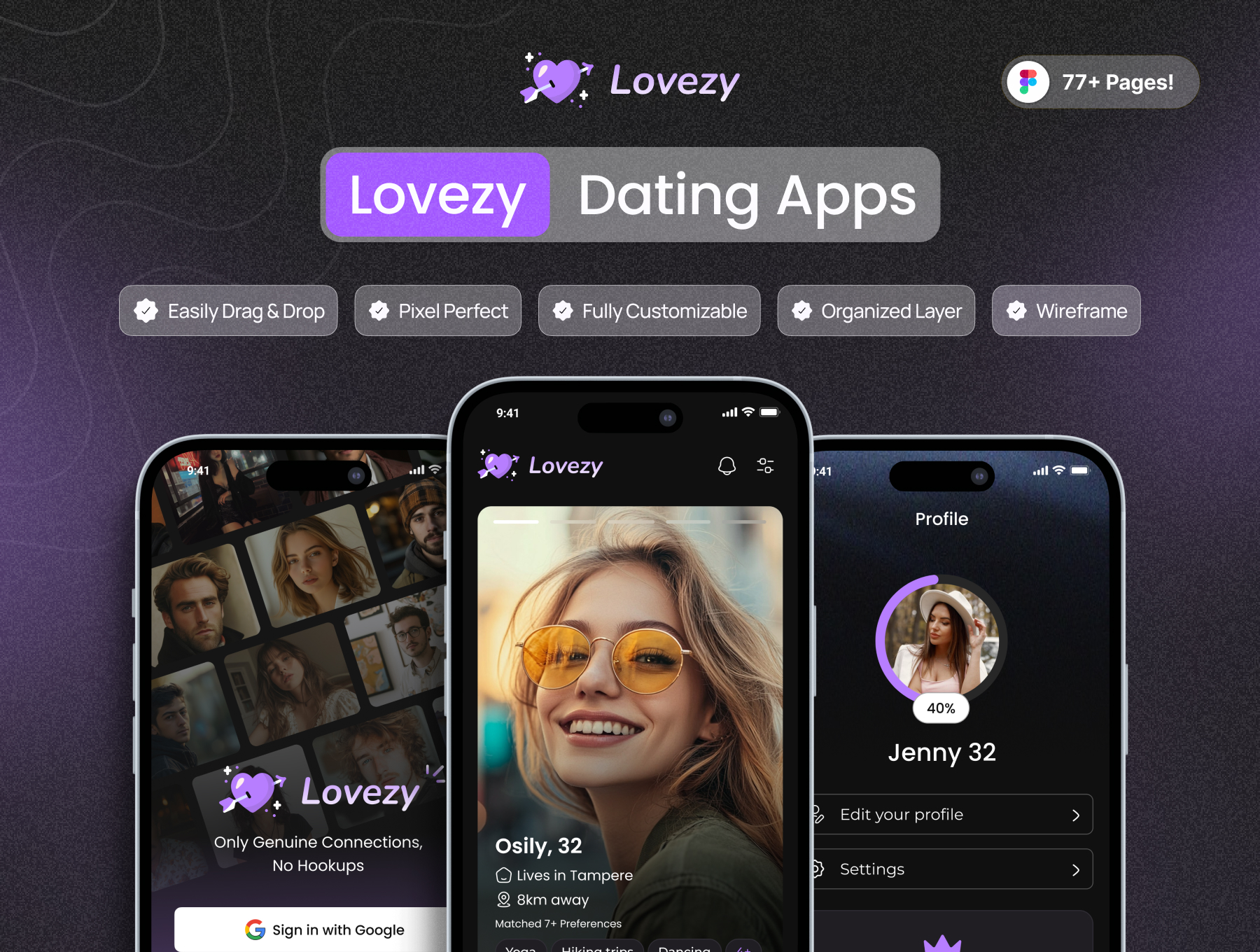 Dating App UI Kit Design_img_1