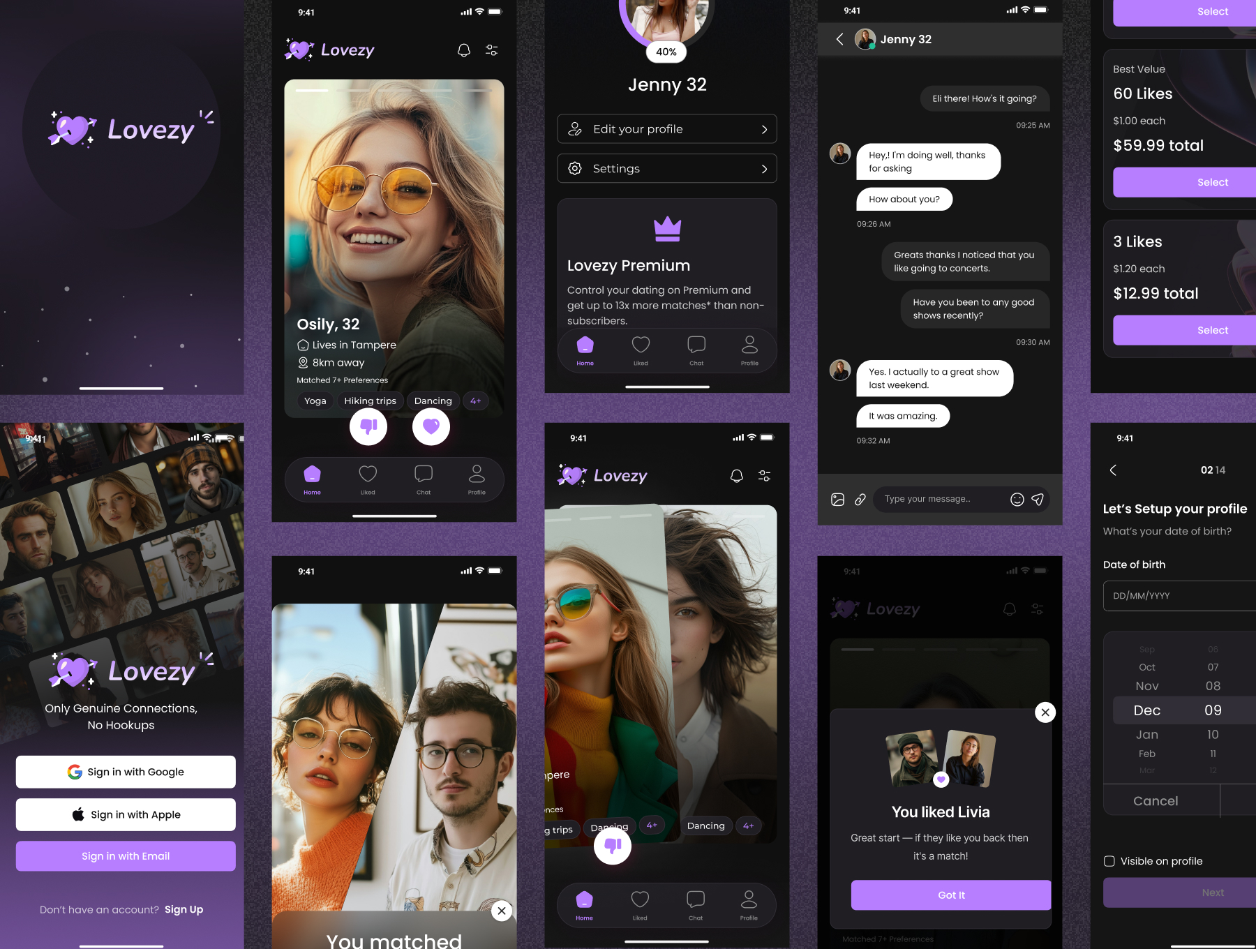 Dating App UI Kit Design_img_1