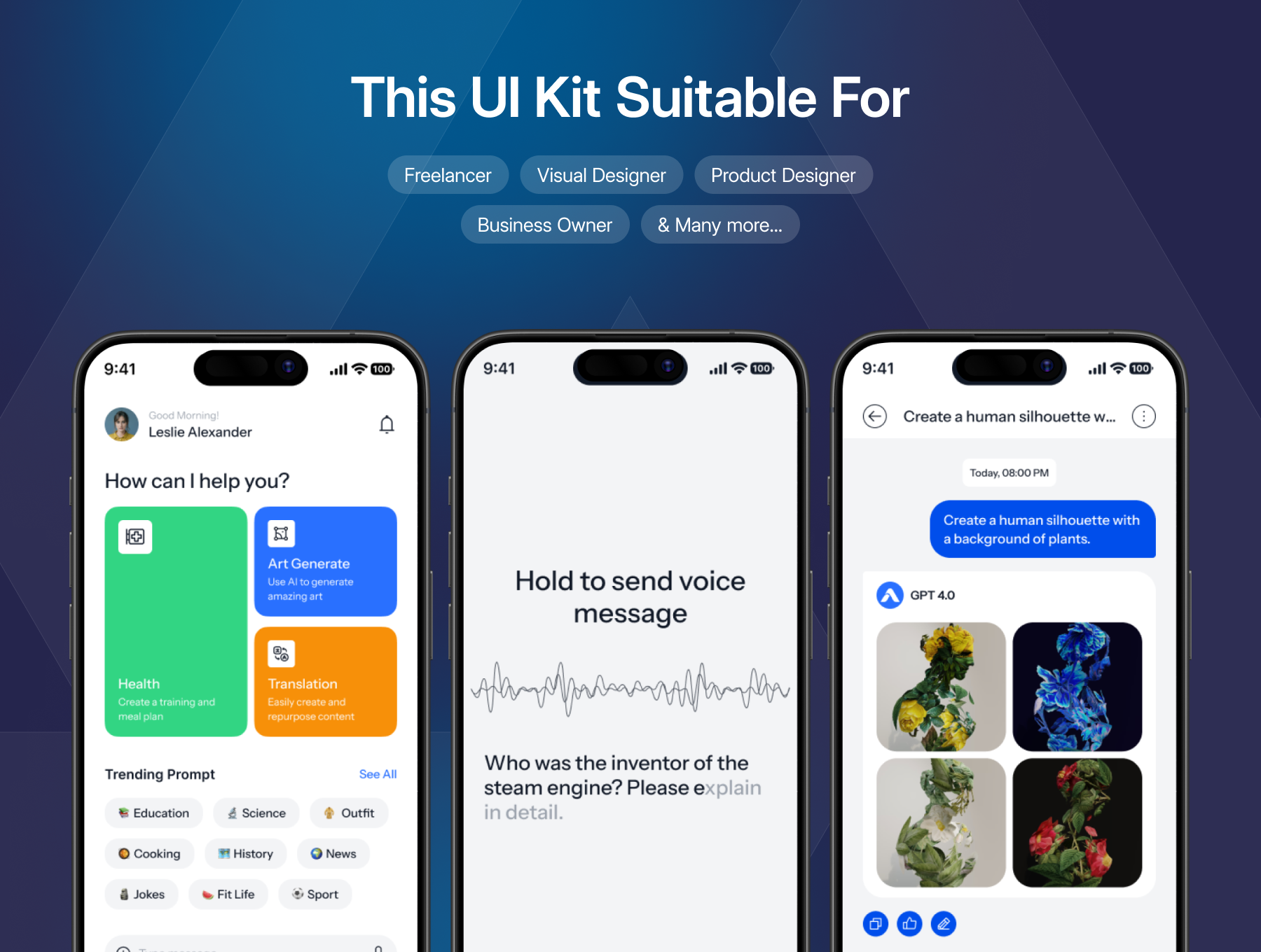 Agan - AI Chatbot Mobile App UI Kit_img_1