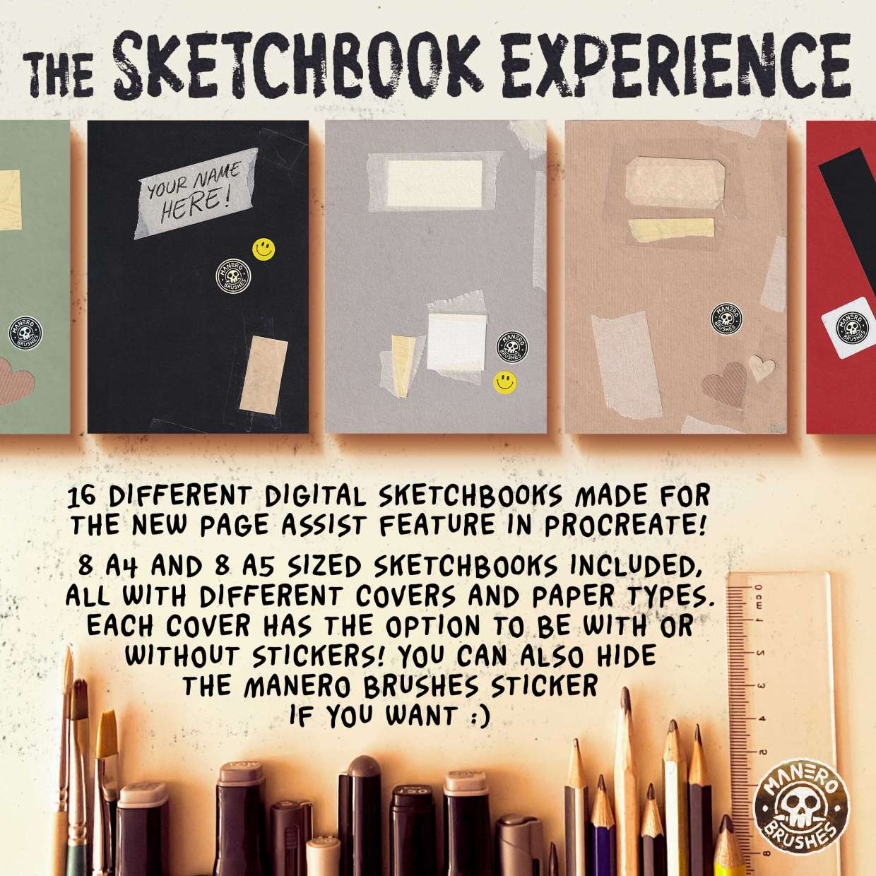 The Sketchbook Experience for Procreate：终极数字素描本体验，支持Apple Pencil悬停_UnXVl6