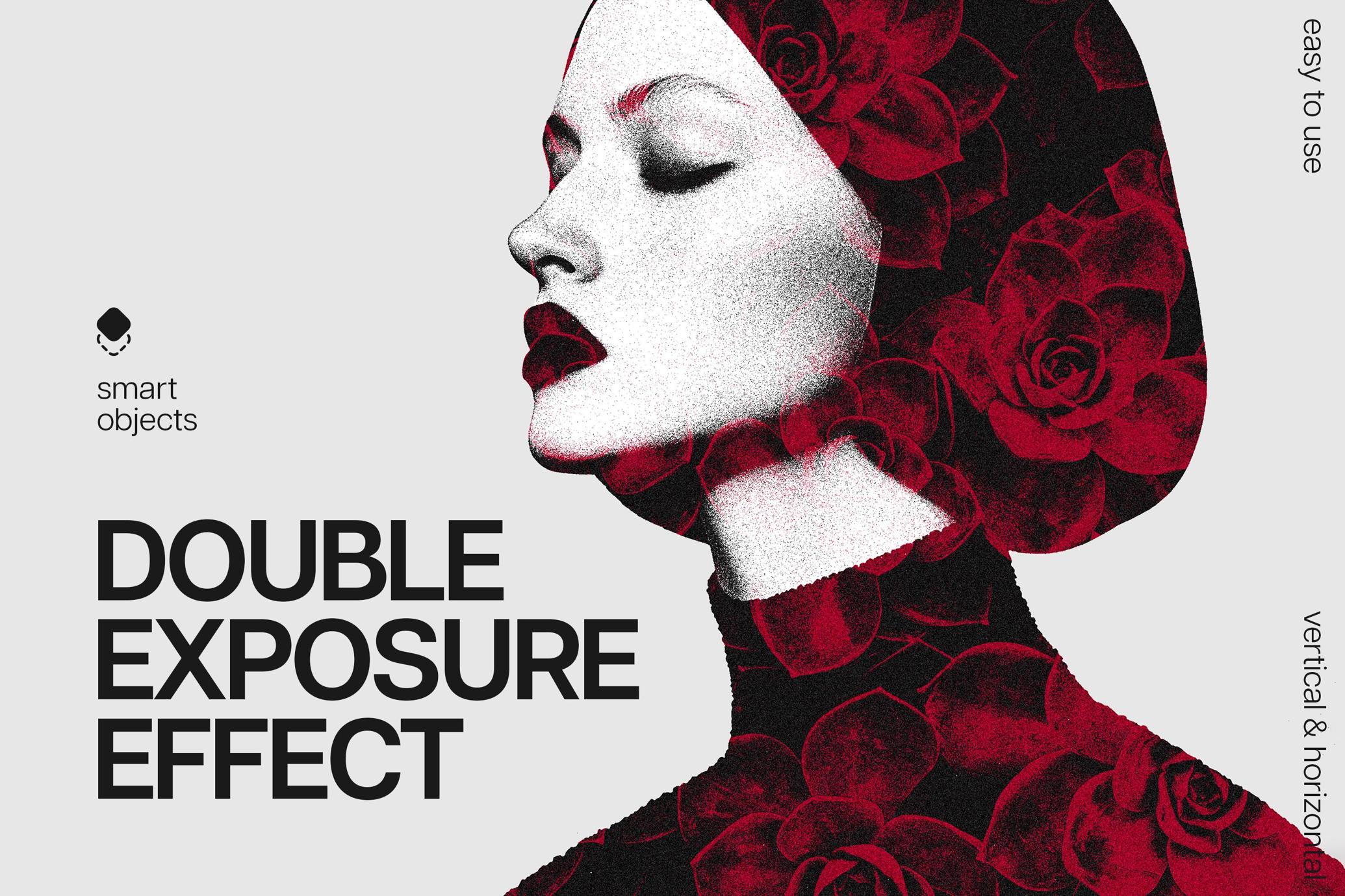 双重曝光摄影效果:将普通图像转变为超现实艺术作品 Double Exposure Photo Effect_msbdvk