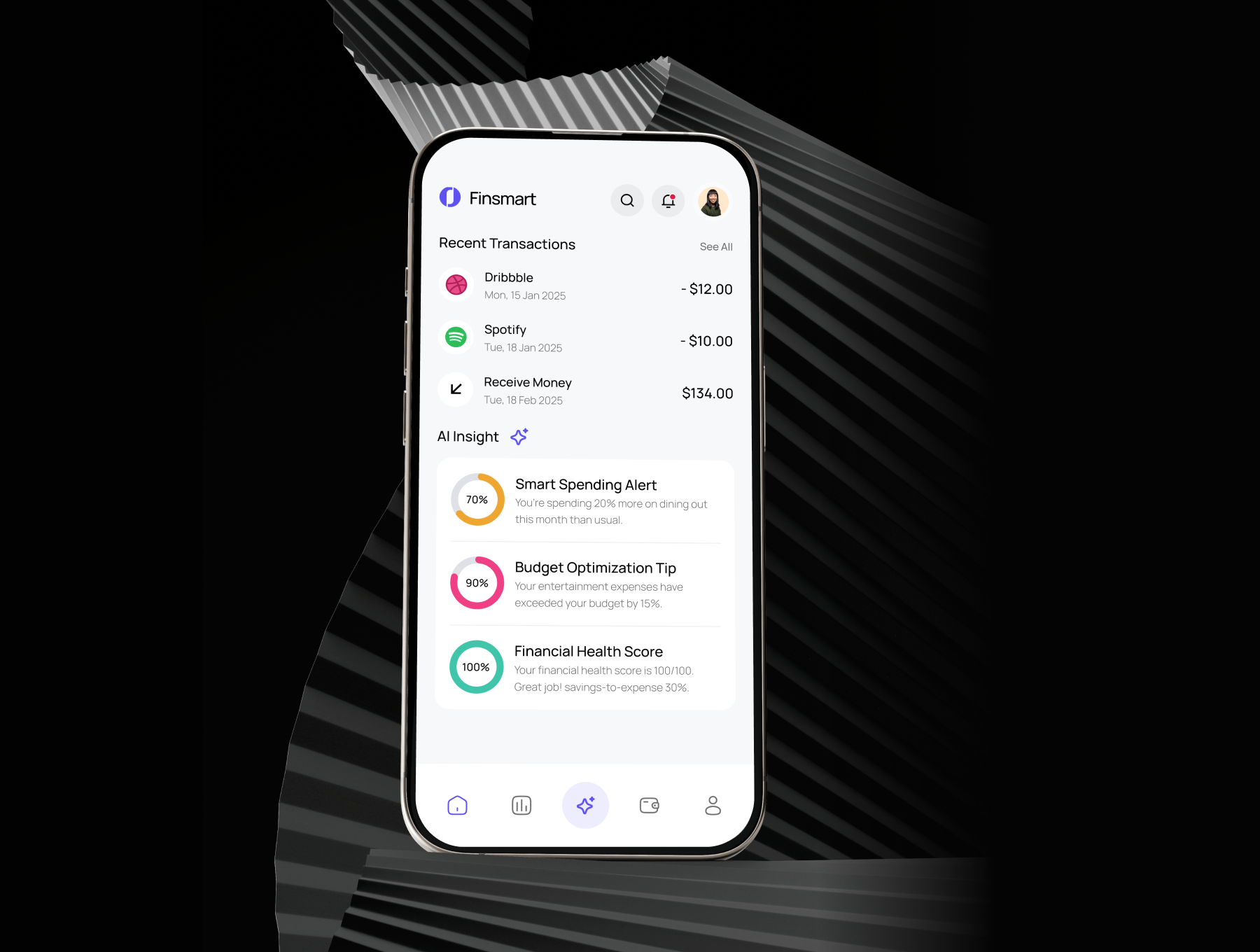 120+屏智能安全数字银行钱包财务金融APP界面UI套件 Finsmart - Smart & Secure Digital Bank Mobile App UI KIT_VazUPt
