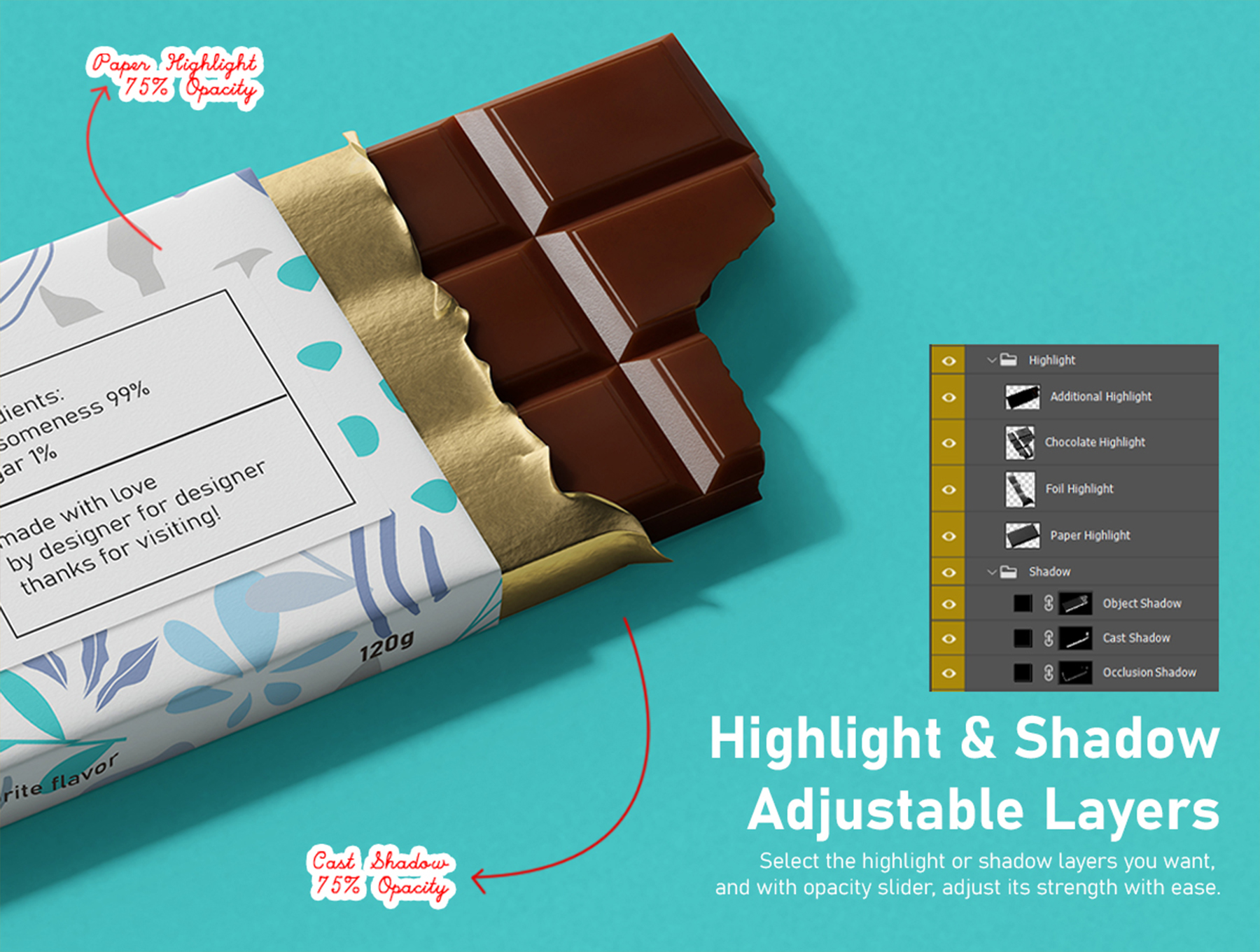 13款逼真长条巧克力糖果包装PSD模型 Chocolate Candy Bar Packaging PSD Mockup Set_RevunJ