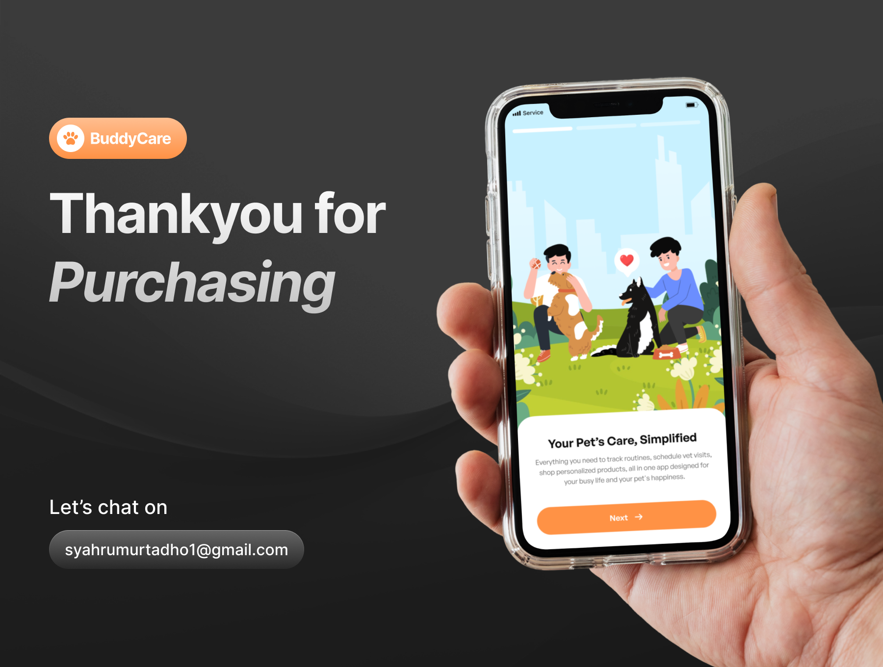 50+屏现代简约宠物日常护理宠物医院健康托管商城应用APP界面模板 BuddyCare - Pet Care Apps UI Kit_Pjgzf2